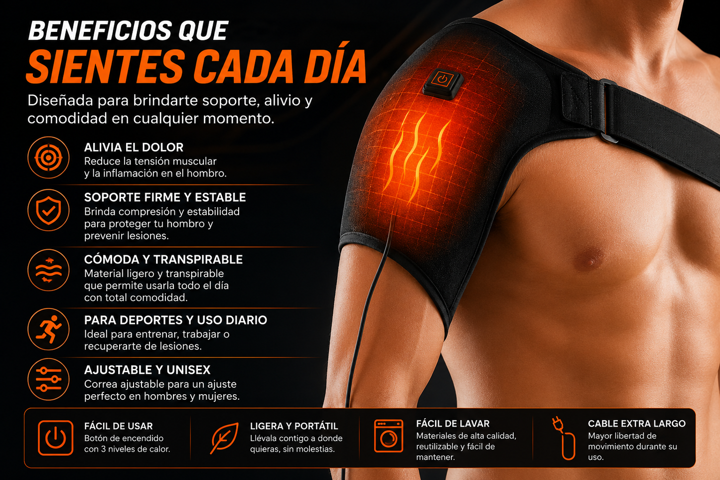 Hombrera Pro-Therapy: Alivio Térmico
